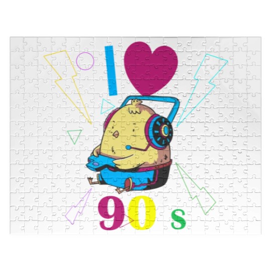 1990's 90s I Heart Nineties I Love the 90's Old Jigsaw Puzzles