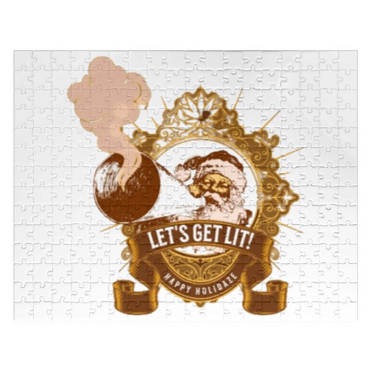Lets get lit christmas Jigsaw Puzzles
