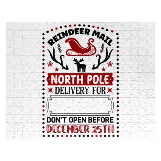 Reindeer Mail North Pole Delivery Jigsaw Puzzles