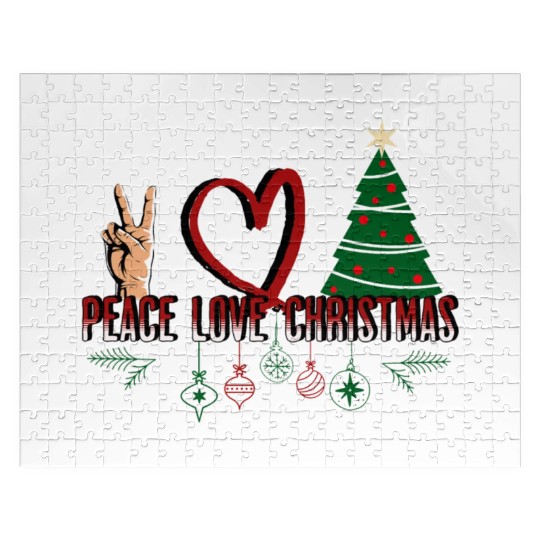 Peace Love Christmas Jigsaw Puzzles
