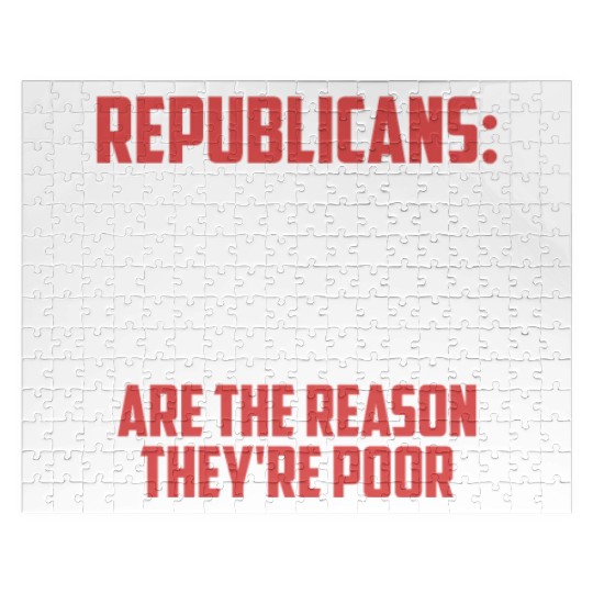 Anti Republicans Definition - Democrat Liberal Jigsaw Puzzles