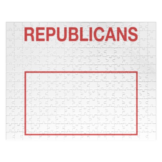 Anti Republicans Definition - Democrat Liberal Jigsaw Puzzles