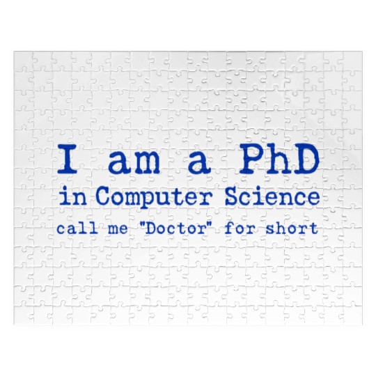 PhD in Computer Science! Jigsaw Puzzles