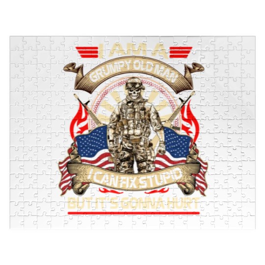 Afghanistan veteran Grumpy old man Jigsaw Puzzles