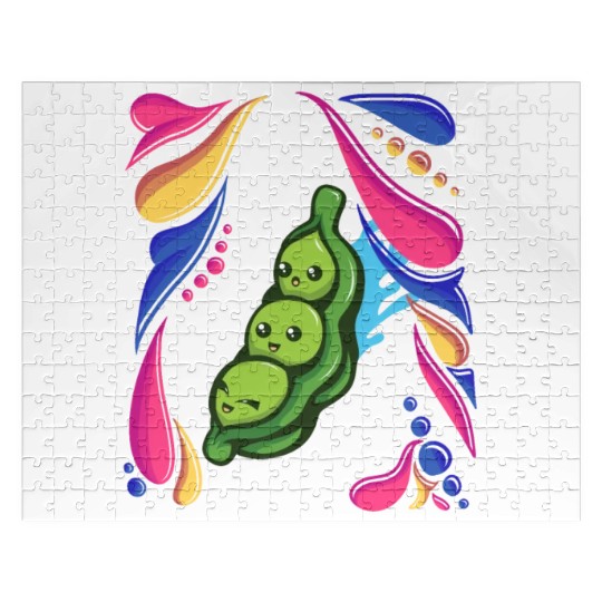 Pea Vegetable Vegan colorful Jigsaw Puzzles