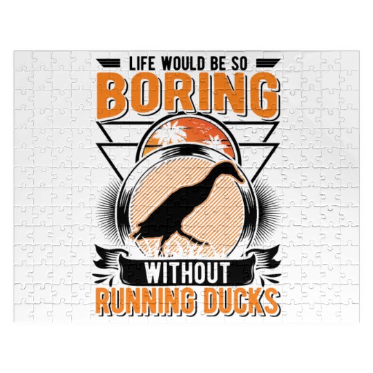 Running Duck Gift Bottle Jigsaw Puzzles