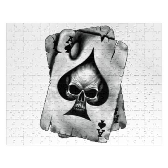 Ace of Skulls Death Cards Vietnam Jigsaw Puzzles
