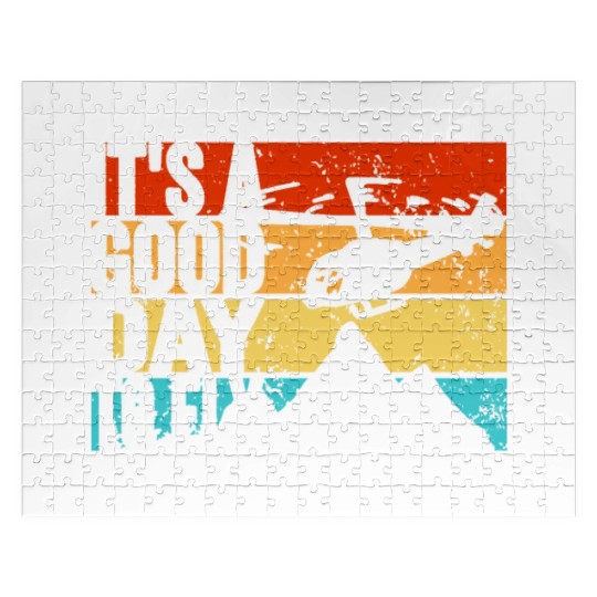 Aviator It's a good day to fly Helicopter Pilot Jigsaw Puzzles