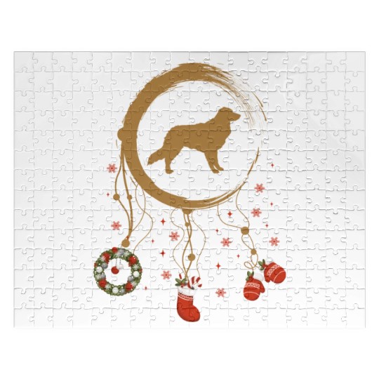 dog dreamcatcher Christmas Nova Scotia Retriever Jigsaw Puzzles