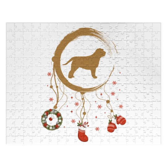 dog dreamcatcher Christmas Otterhound Jigsaw Puzzles