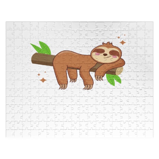 sleep sloth Jigsaw Puzzles