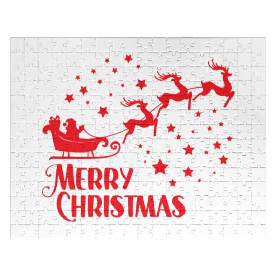 Merry Christmas reindeer Jigsaw Puzzles