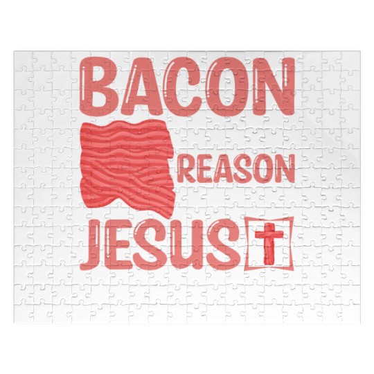 Bacon Lover Funny Bacon Famous Food Keto Diet Jigsaw Puzzles