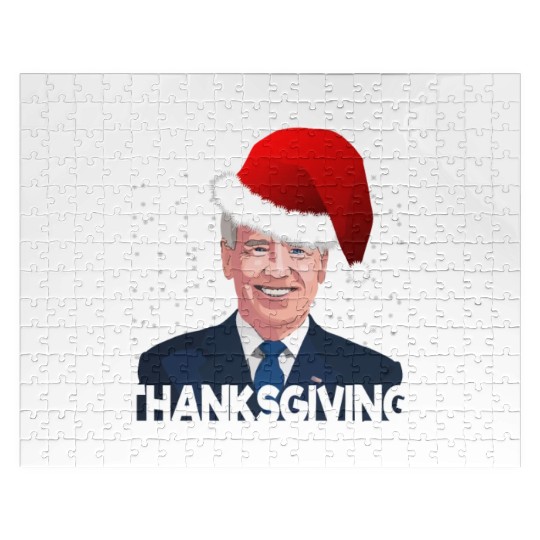 Funny Joe Biden Merry Thanksgiving Trick Or Treat Jigsaw Puzzles