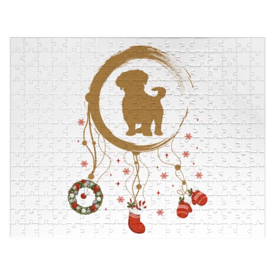 dog dreamcatcher Christmas Shih Tzu Jigsaw Puzzles