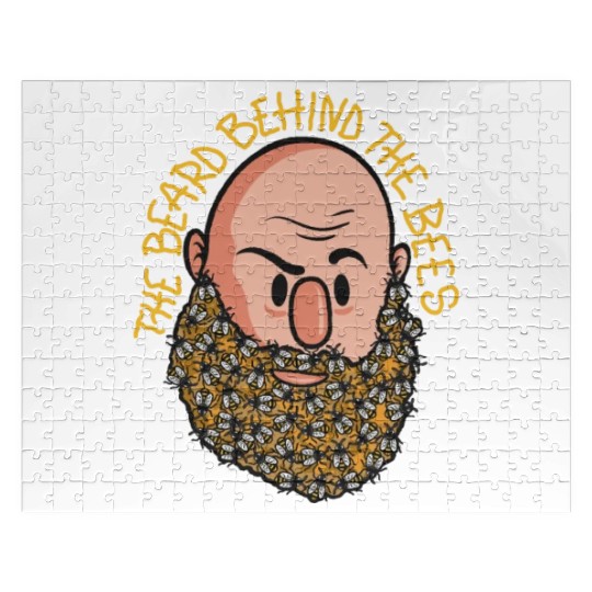 The beard behind the bees The beard behind the bee Jigsaw Puzzles