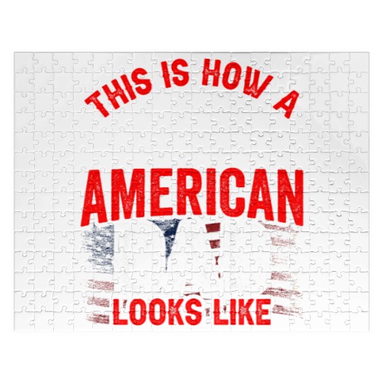 This Is How A Patriotic American Dad Looks Like US Jigsaw Puzzles