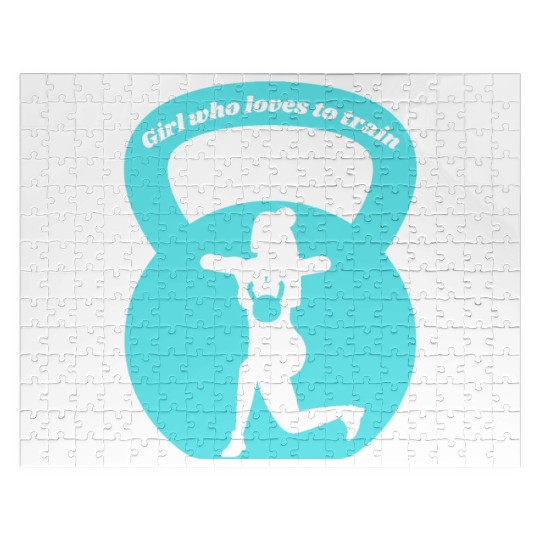 GYM Girl who loves to train Jigsaw Puzzles