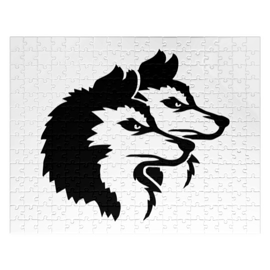 Alpha Wolf Pack Logo Jigsaw Puzzles