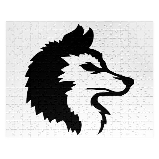 Alpha Wolf Cool Logo Jigsaw Puzzles
