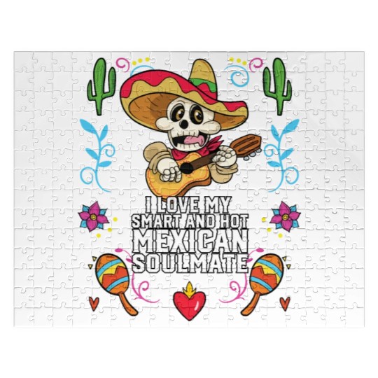 I Love My Smart And Hot Mexican Soulmate Mexico Jigsaw Puzzles