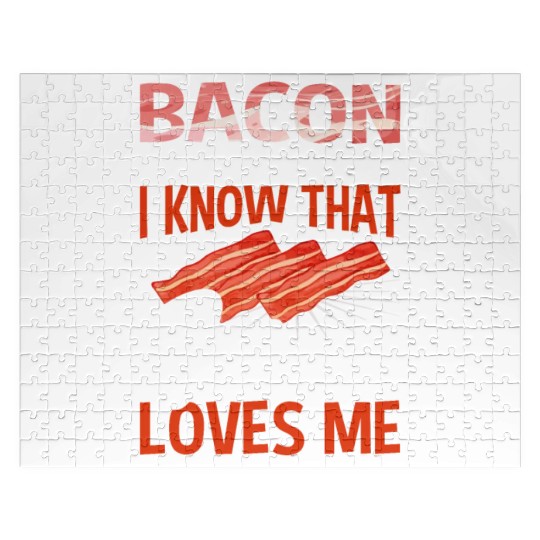Bacon Lover Funny Bacon Famous Food Keto Diet Jigsaw Puzzles