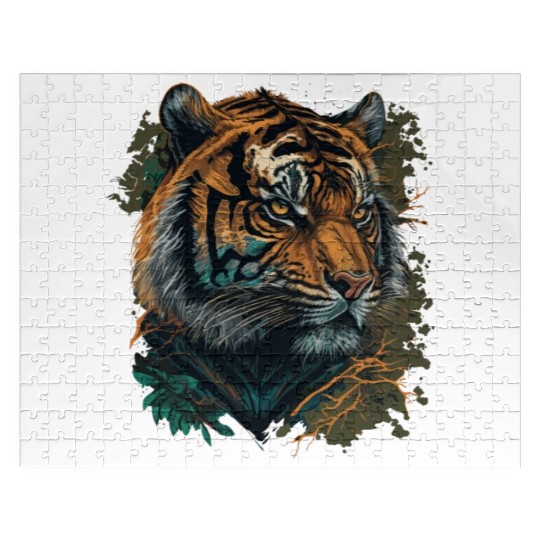 Tiger Face Portrait Jigsaw Puzzles