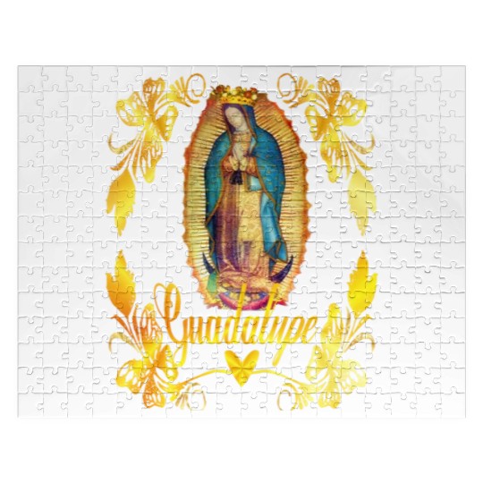 Our Lady Guadalupe Virgin Mary Catholic Decor Jigsaw Puzzles
