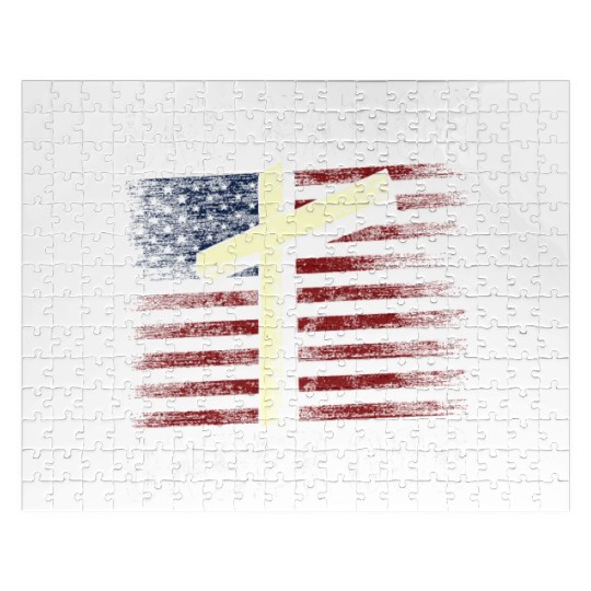 One Nation Under God America US USA American Jigsaw Puzzles