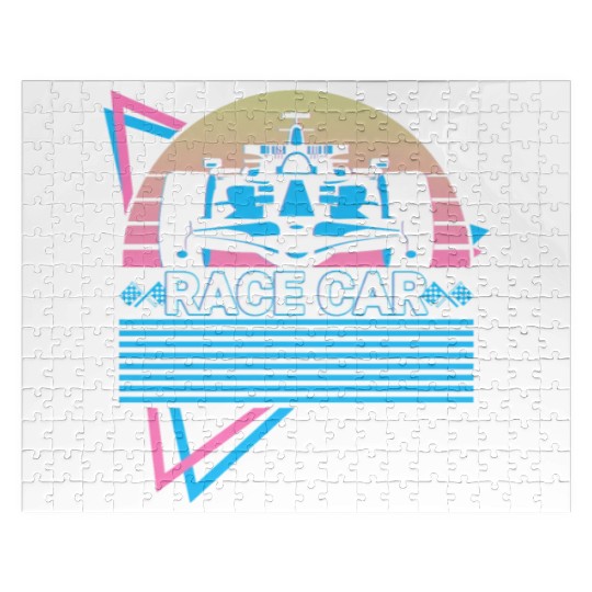 Race Car Retro Jigsaw Puzzles