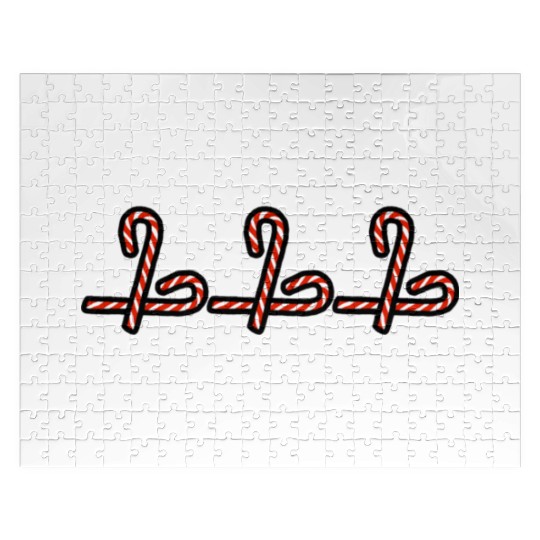 Christmas Gift Christmas Candy Canes Jigsaw Puzzles