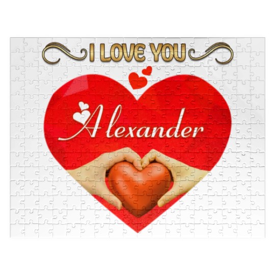 I love you Alexander Jigsaw Puzzles