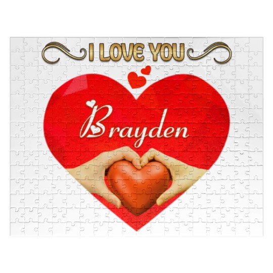I love you Brayden Jigsaw Puzzles