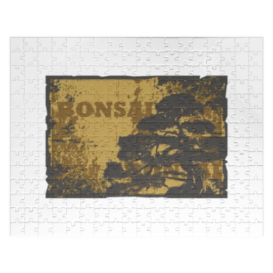 Yin Yang Bonsai Tree Japanese Design Buddhist Zen Jigsaw Puzzles