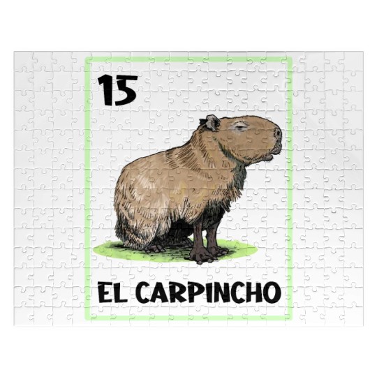 El Carpincho Mexican Capybara Cards Jigsaw Puzzles
