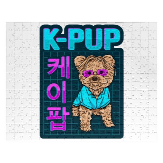 K POP Dog Designs for a Korean Pop Fan Jigsaw Puzzles