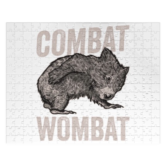 Combat Wombat For A Wombats Lover Jigsaw Puzzles