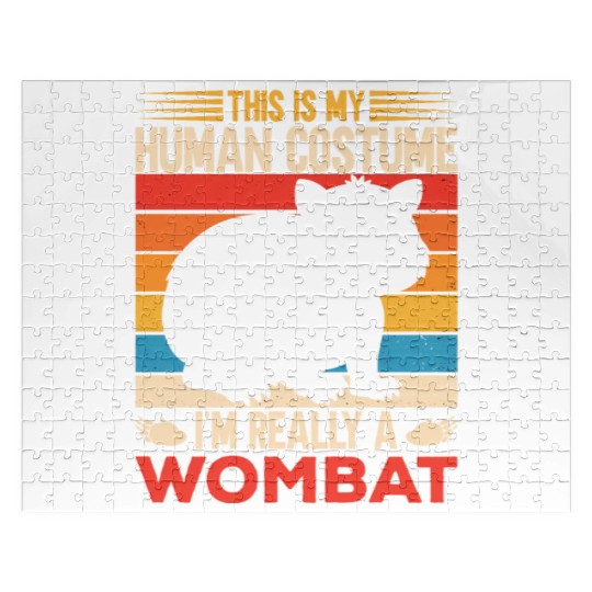 Combat Wombat For A Wombats Lover Jigsaw Puzzles