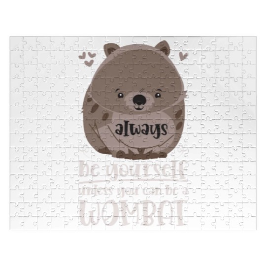Combat Wombat For A Wombats Lover Jigsaw Puzzles