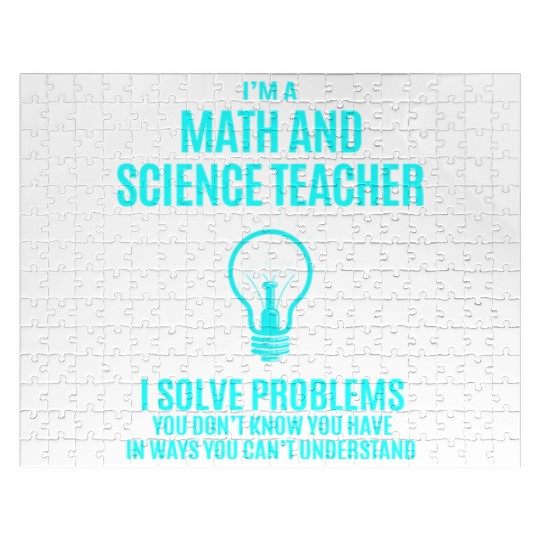 Math And Science Teacher Jigsaw Puzzles - I Solve Problem