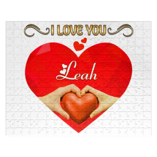 I love you Leah Jigsaw Puzzles