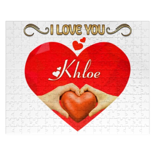 I love you Khloe Jigsaw Puzzles