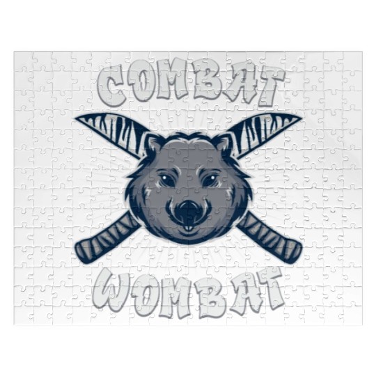 Combat Wombat For A Wombats Lover Jigsaw Puzzles