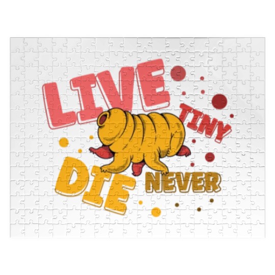 Live Tiny Die Never Science Lover Tardigrade Jigsaw Puzzles