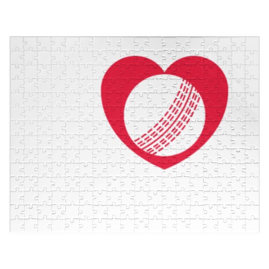 I Love Heart Cricket Jigsaw Puzzles
