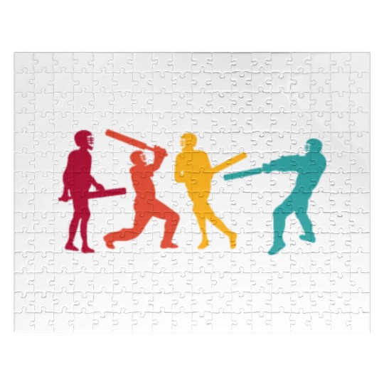 Cricket Retro Vintage Jigsaw Puzzles