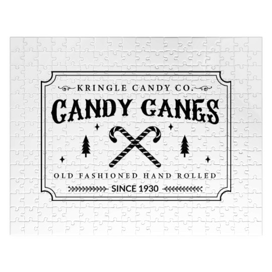 Candy Canes Presents Christmas Gift Ideas Jigsaw Puzzles