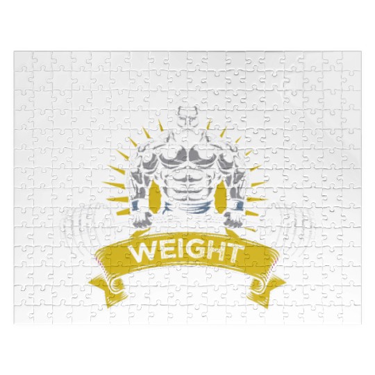 Lightweight baby! Bodybuilder saying Jigsaw Puzzles