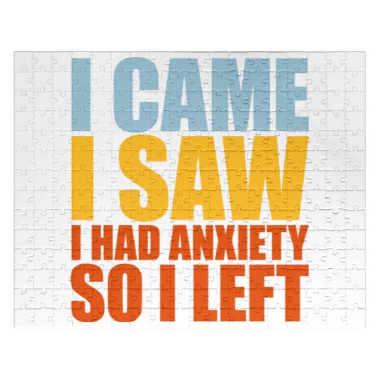I had anxiety saying Jigsaw Puzzles