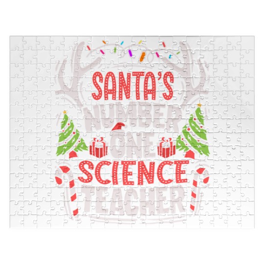 Santas Number One Science Teacher Science Educator Jigsaw Puzzles